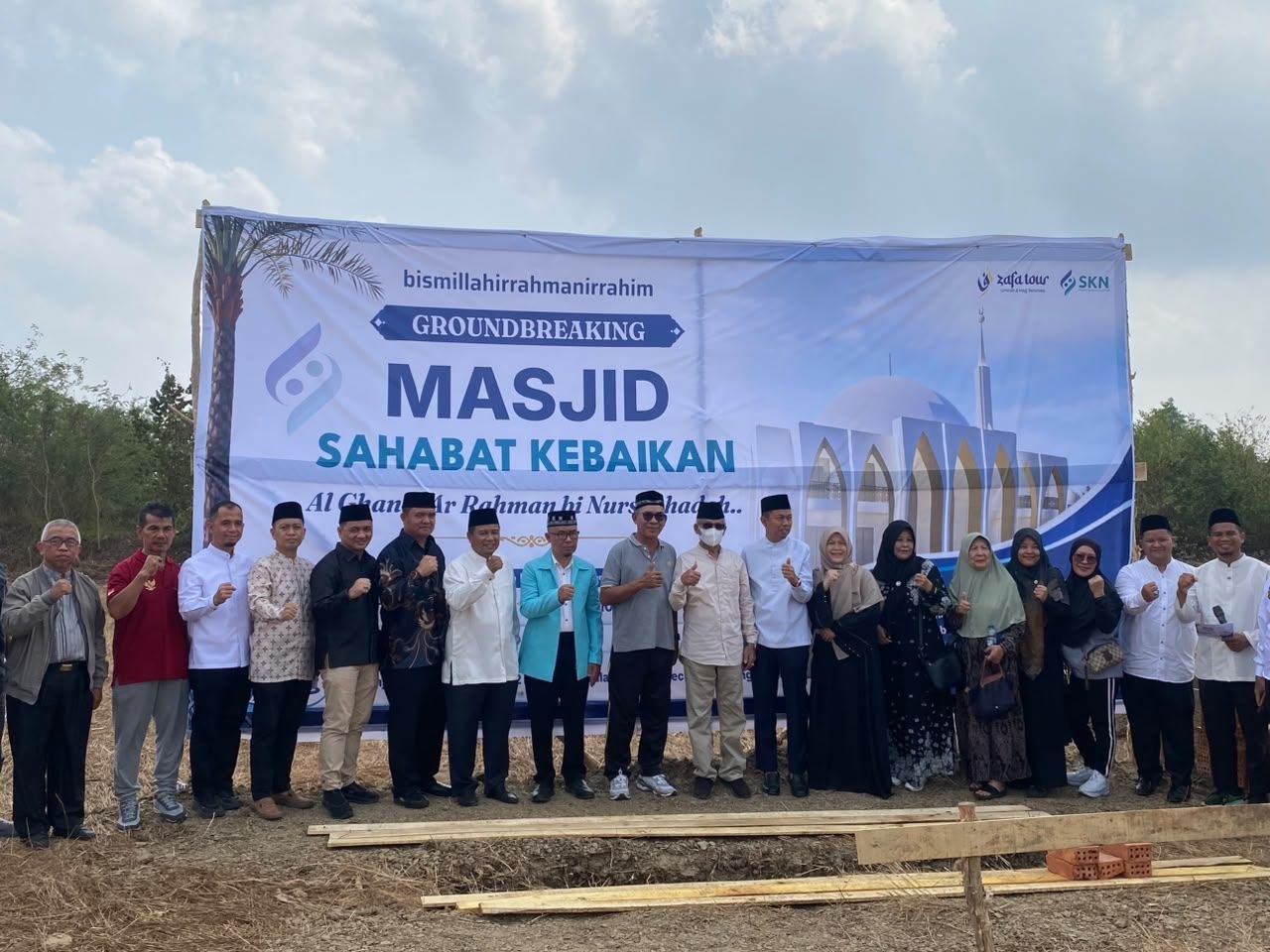 Ground Breaking Masjid Sahabat Kebaikan, Menebar Kebaikan dan Membangun Jalan Menuju Surga
